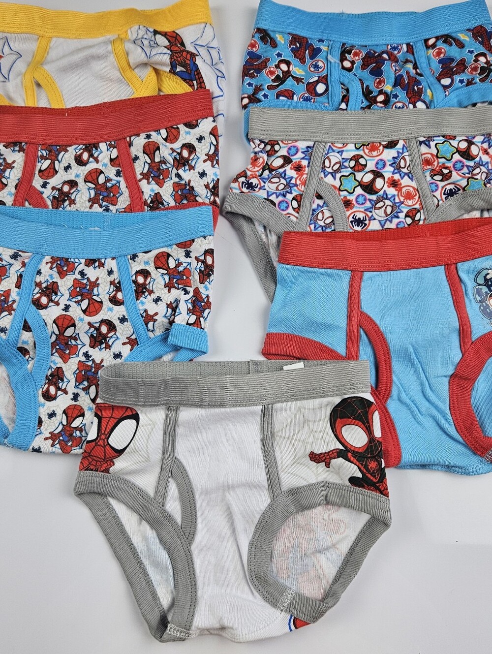 Marvel Spider-Man Toddler Boys Briefs Underwear – Lot of 7 – Size 4T – NWOT